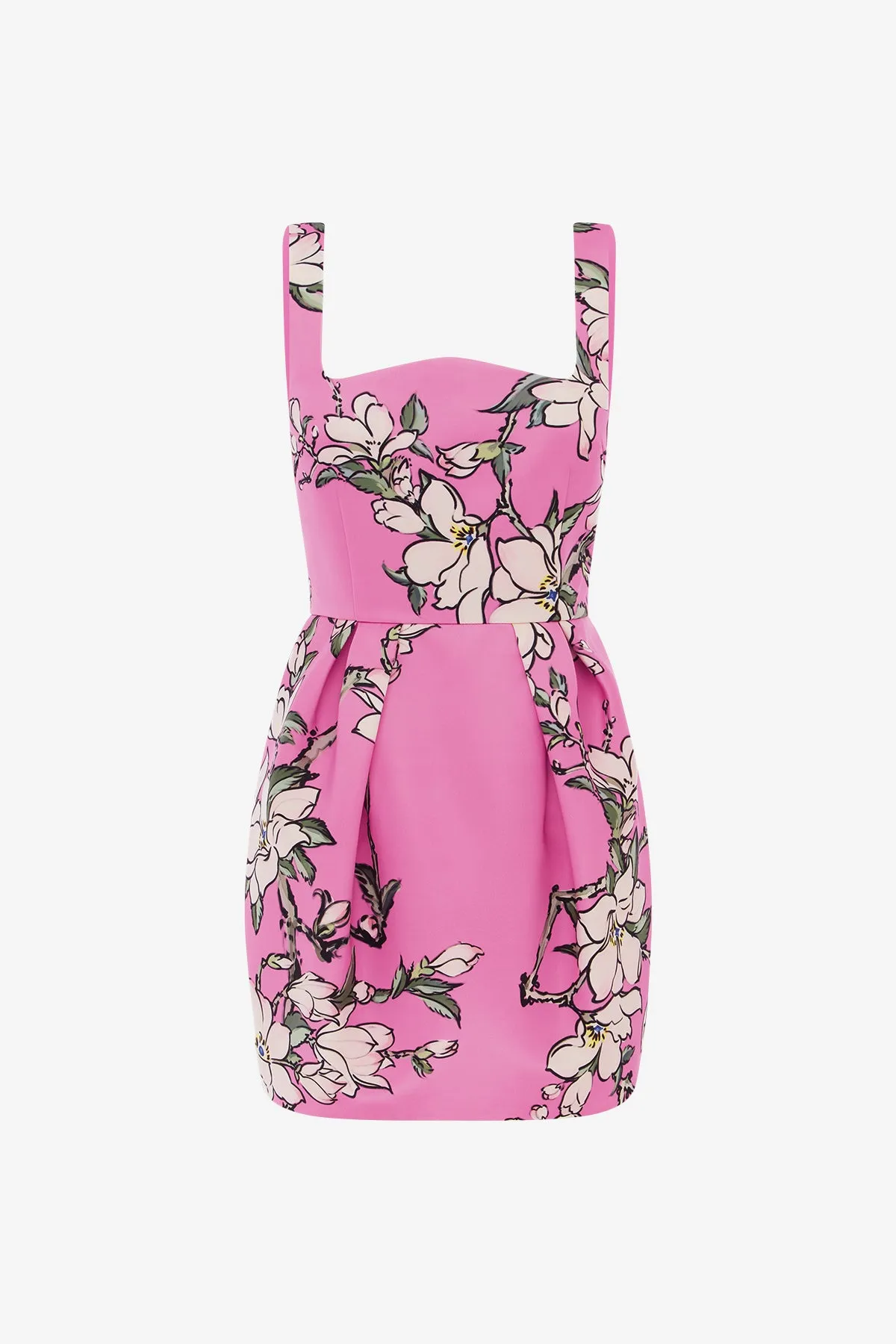 Piper Mini Dress - Pink Magnolia Print sold by LEO LIN