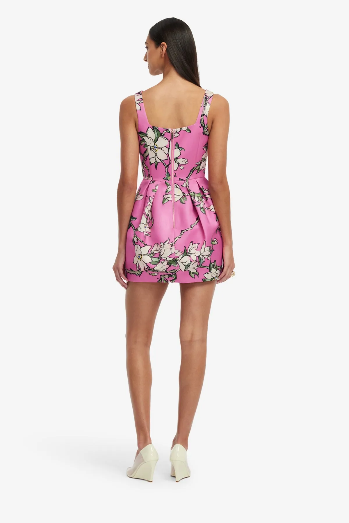 Piper Mini Dress - Pink Magnolia Print sold by LEO LIN product image thumbnail 5