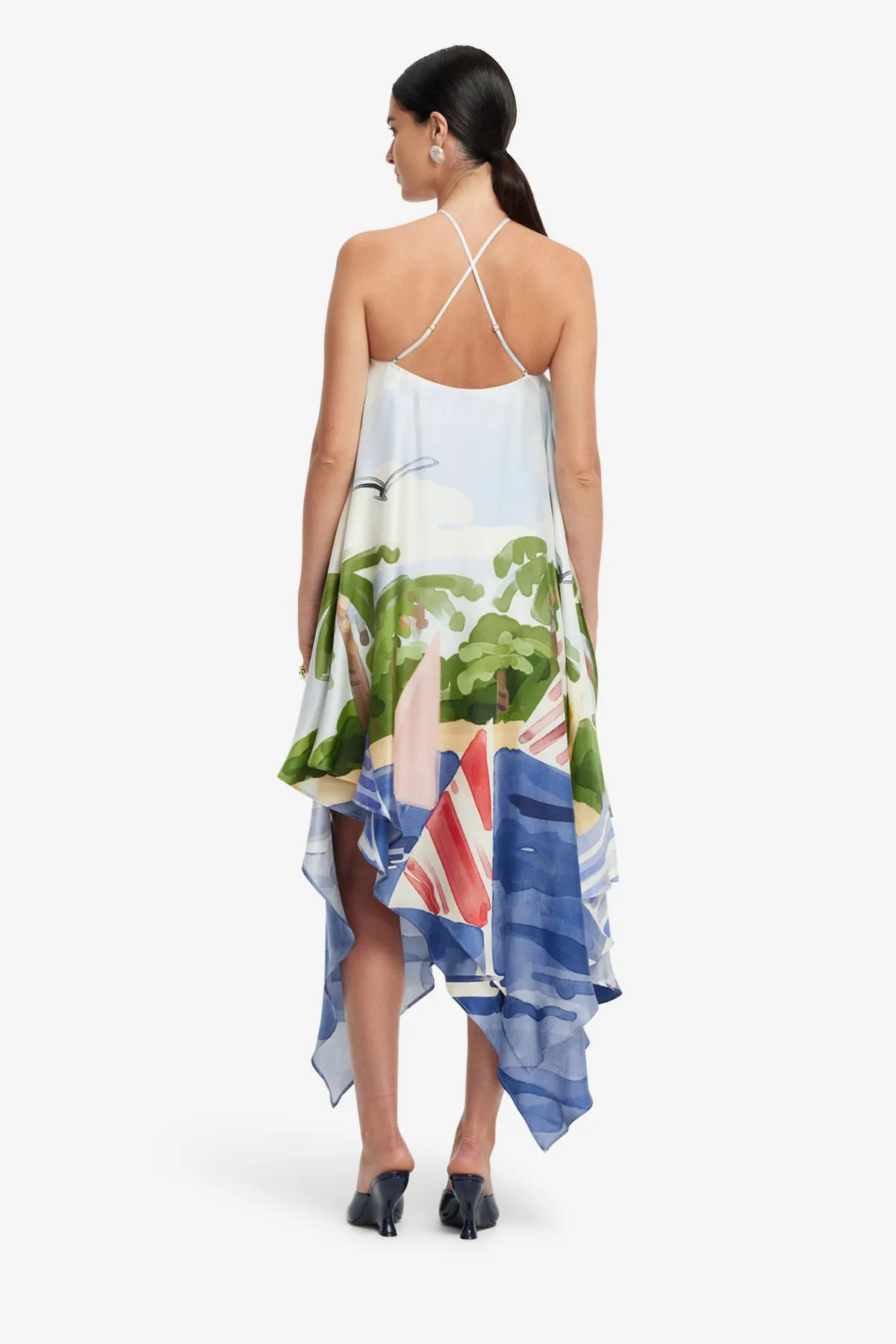 Sally Halterneck Maxi Dress - Nautical Print sold by LEO LIN product image thumbnail 5