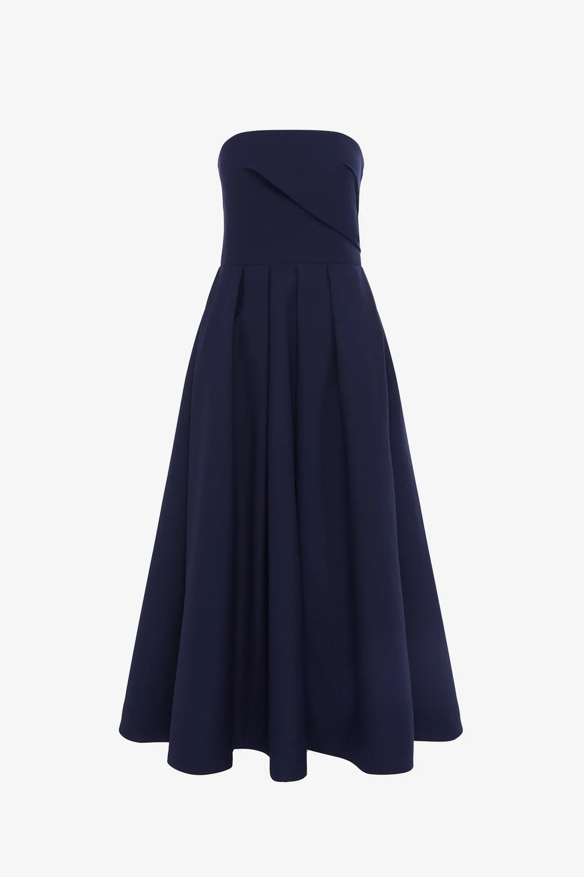 Lynn Bustier Midi Dress - Indigo sold by LEO LIN
