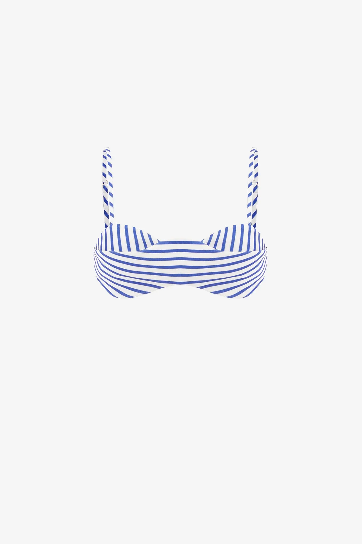 Julia Striped Bralette - Navy sold by LEO LIN
