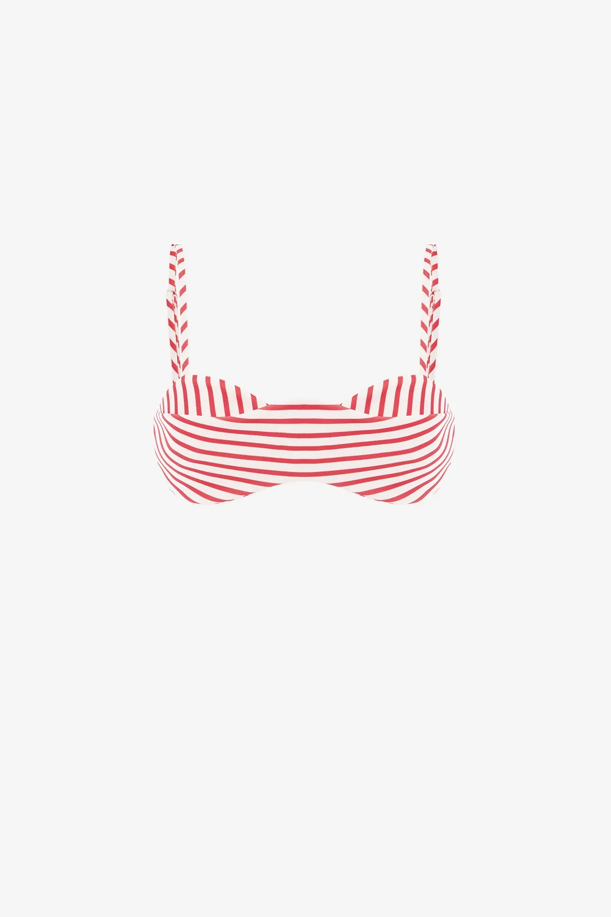Julia Striped Bralette - Scarlet sold by LEO LIN