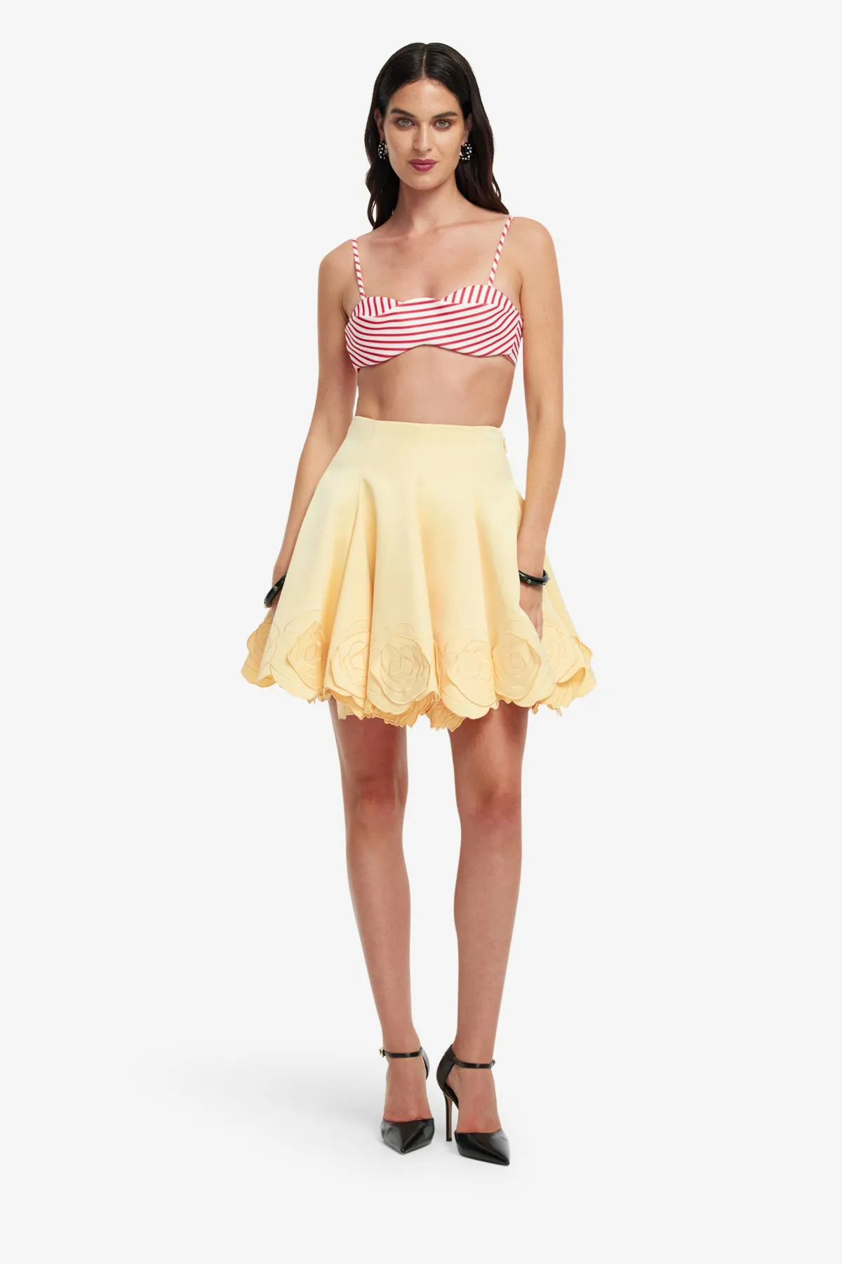 Julia Striped Bralette - Scarlet sold by LEO LIN product image thumbnail 3