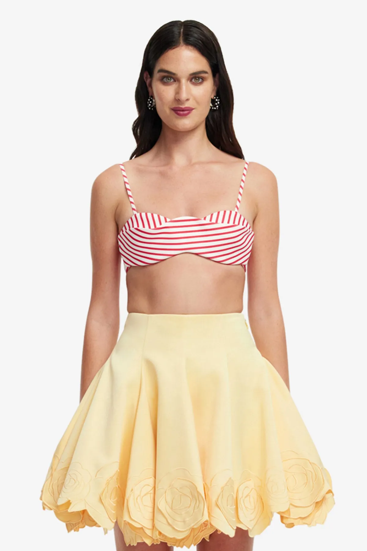 Julia Striped Bralette - Scarlet sold by LEO LIN product image thumbnail 2