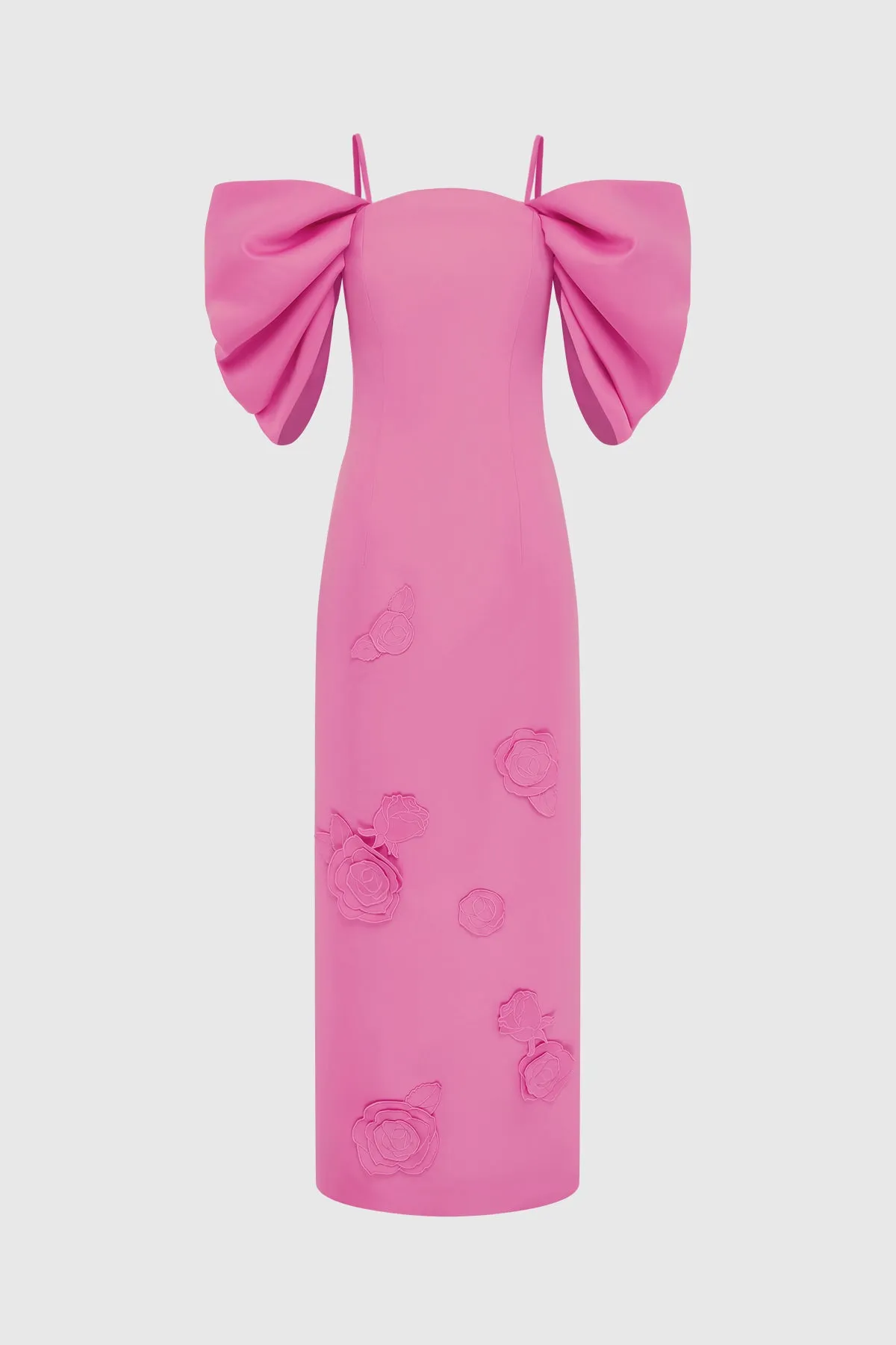 Arabella Appliqué Maxi Dress - Pink sold by LEO LIN