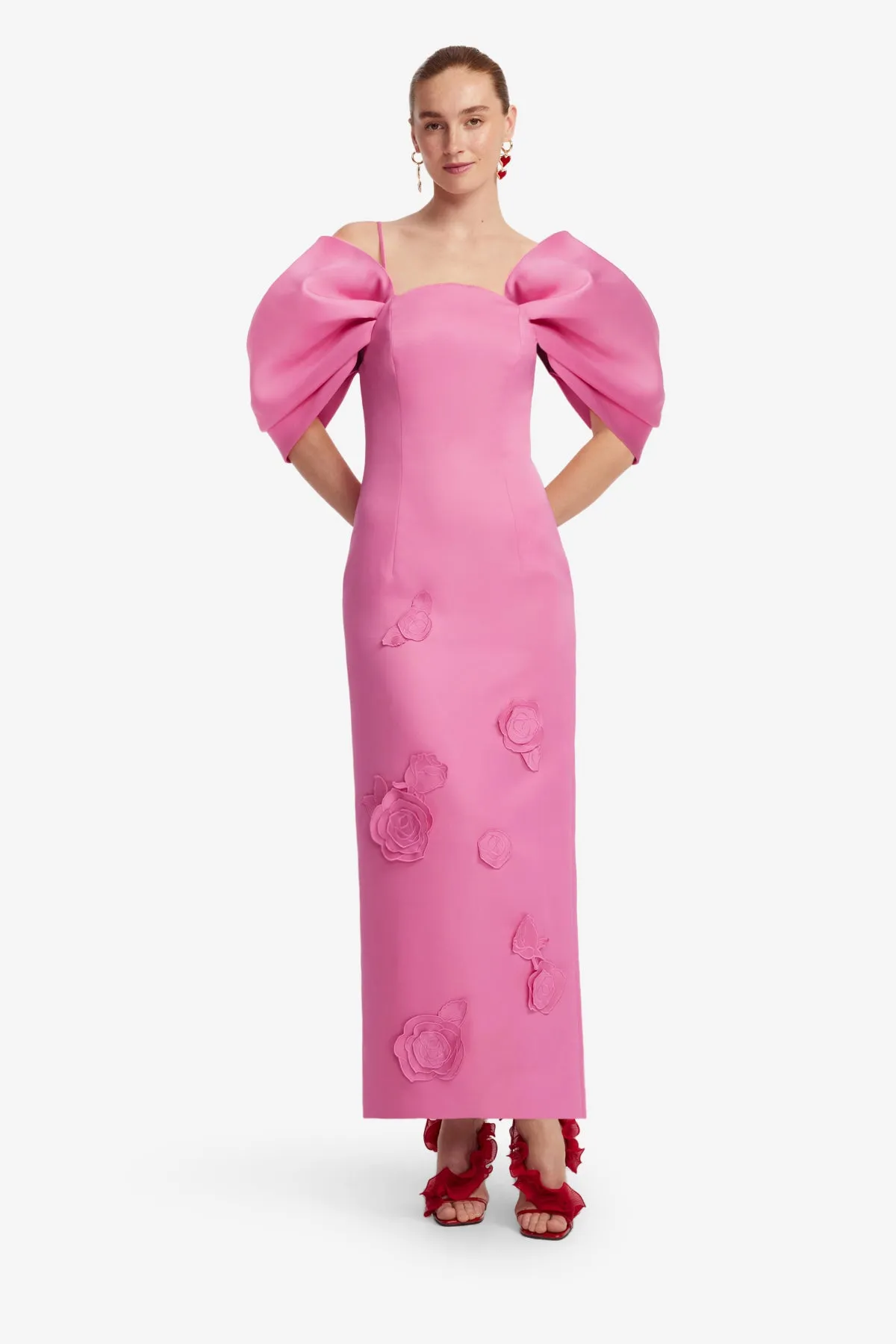 Arabella Appliqué Maxi Dress - Pink sold by LEO LIN product image thumbnail 3