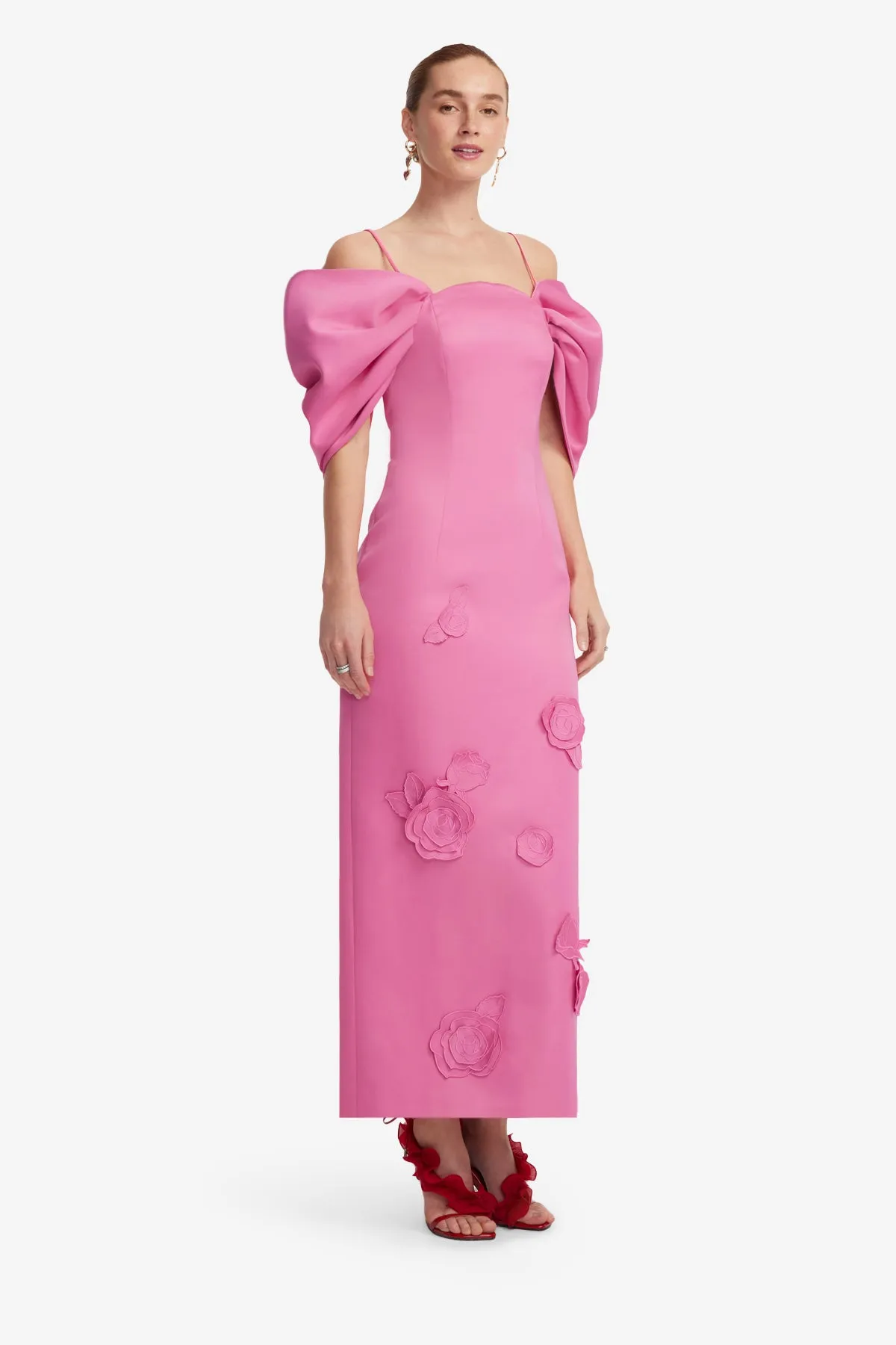 Arabella Appliqué Maxi Dress - Pink sold by LEO LIN product image thumbnail 4