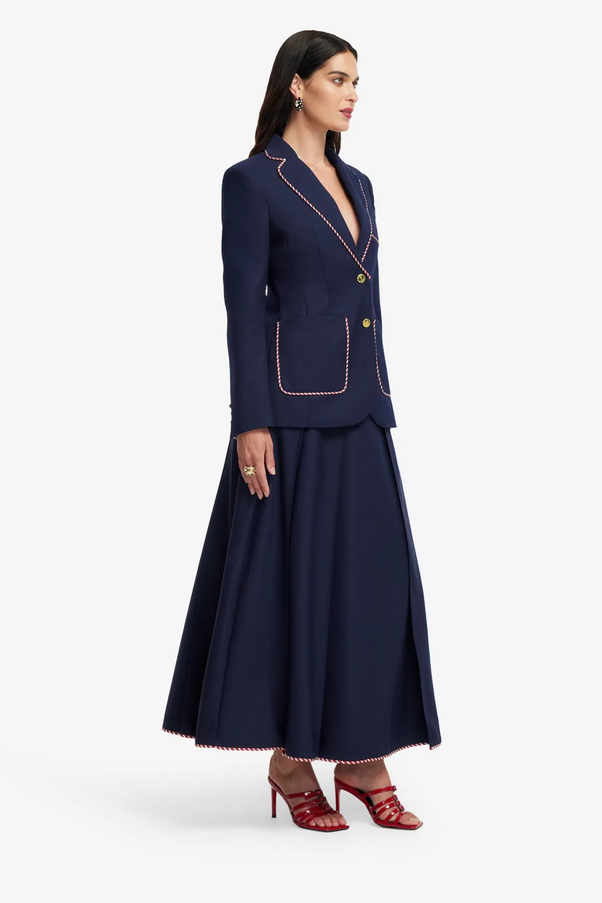 Jillian Blazer - Indigo sold by LEO LIN product image thumbnail 4