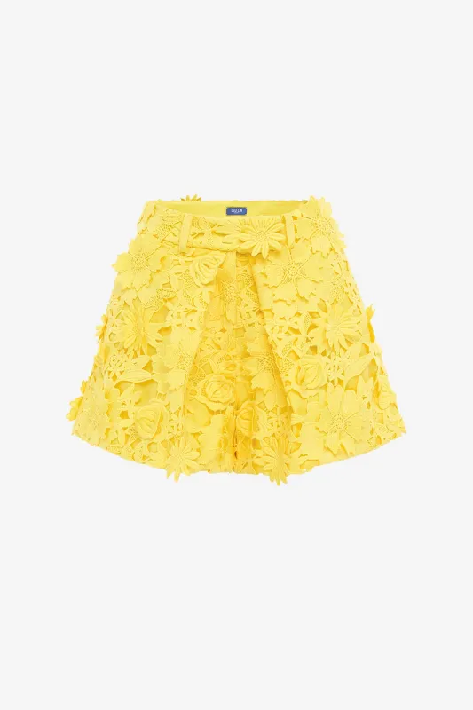 Josie Lace Shorts - Sunshine sold by LEO LIN