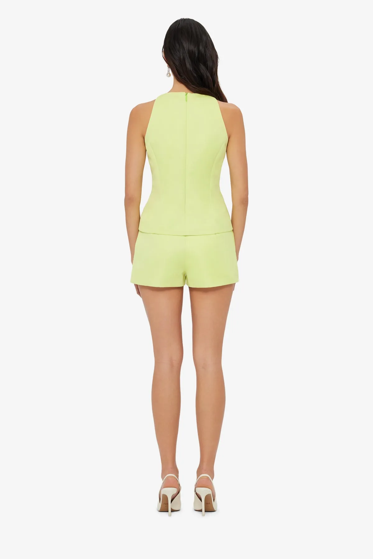 Olivianne Shorts - Chartreuse sold by LEO LIN product image thumbnail 5