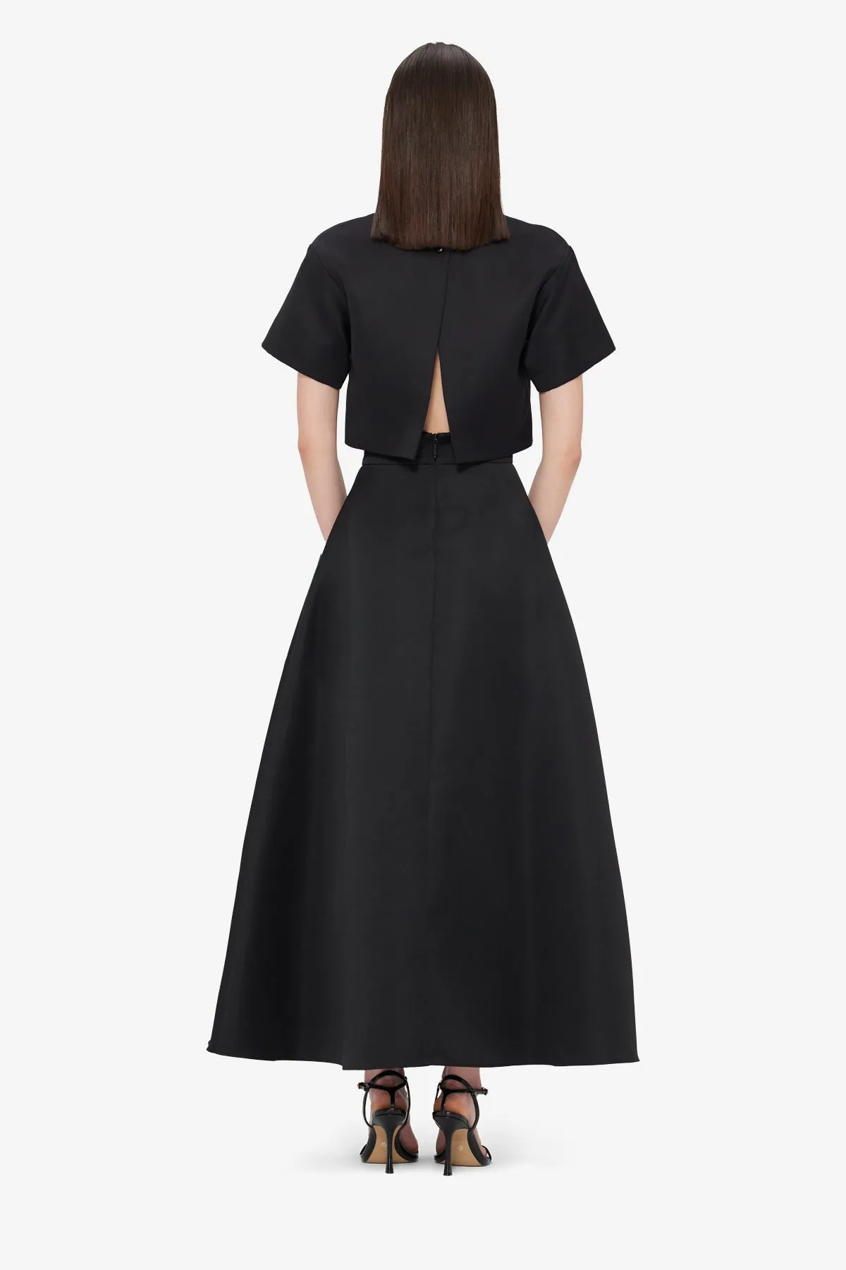 Indie Appliqué Sleeve Top - Iris Print in Ebony sold by LEO LIN product image thumbnail 5