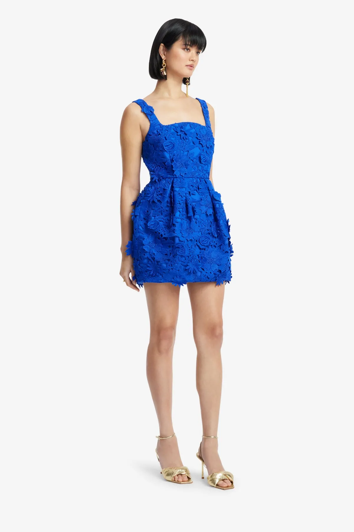 Piper Lace Mini Dress - Lapis sold by LEO LIN product image thumbnail 4