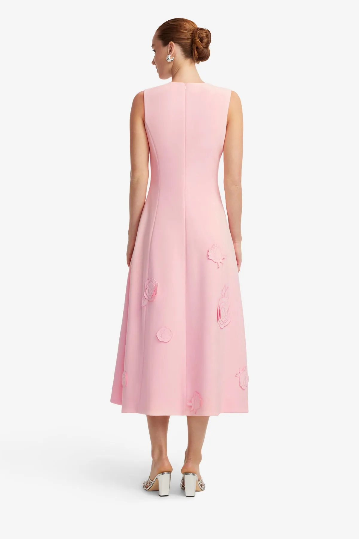Cleo Appliqué Sleeveless Midi Dress - Blush Pink sold by LEO LIN product image thumbnail 5
