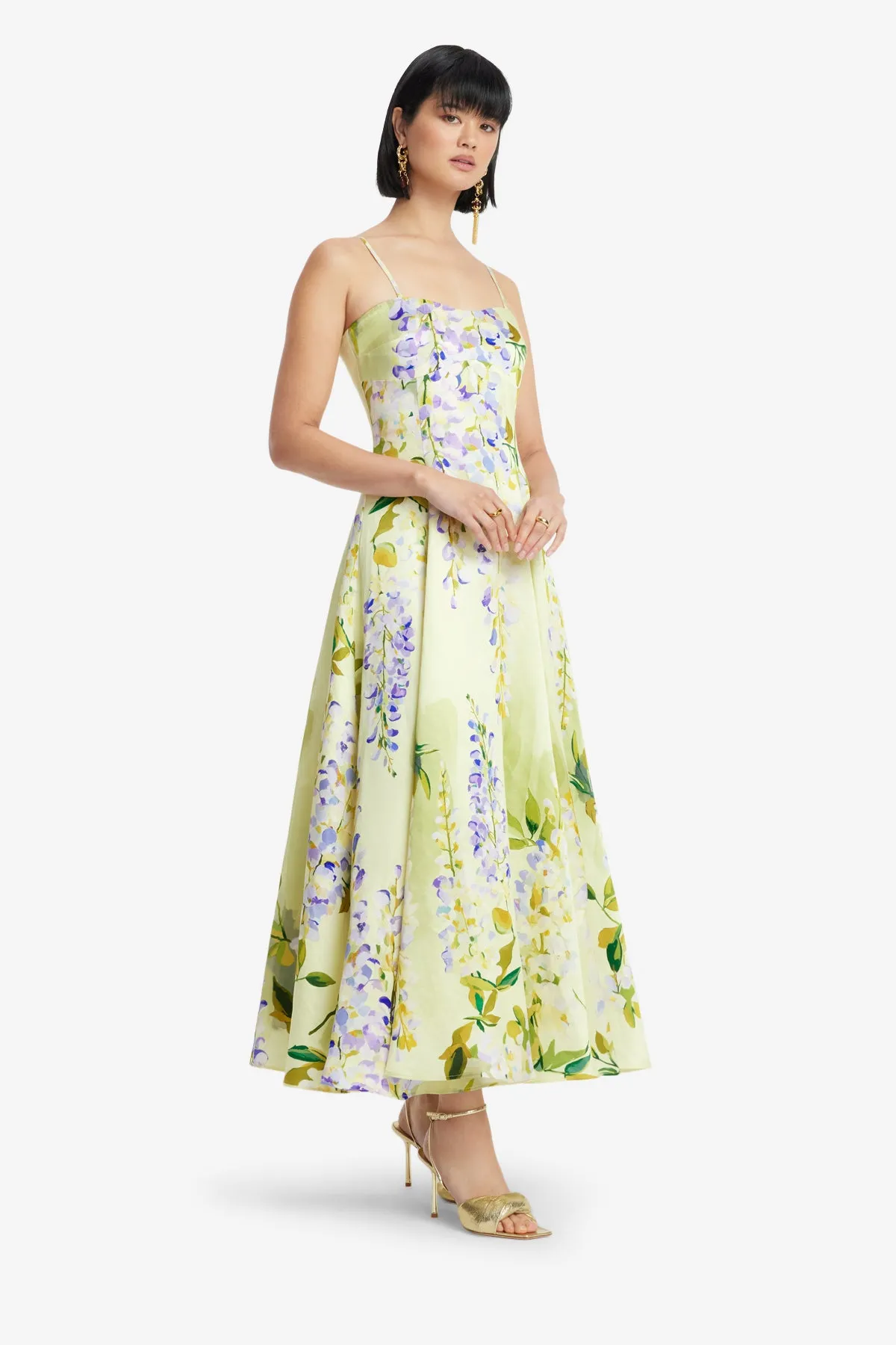 Mariela Midi Dress - Wisteria Print sold by LEO LIN product image thumbnail 4