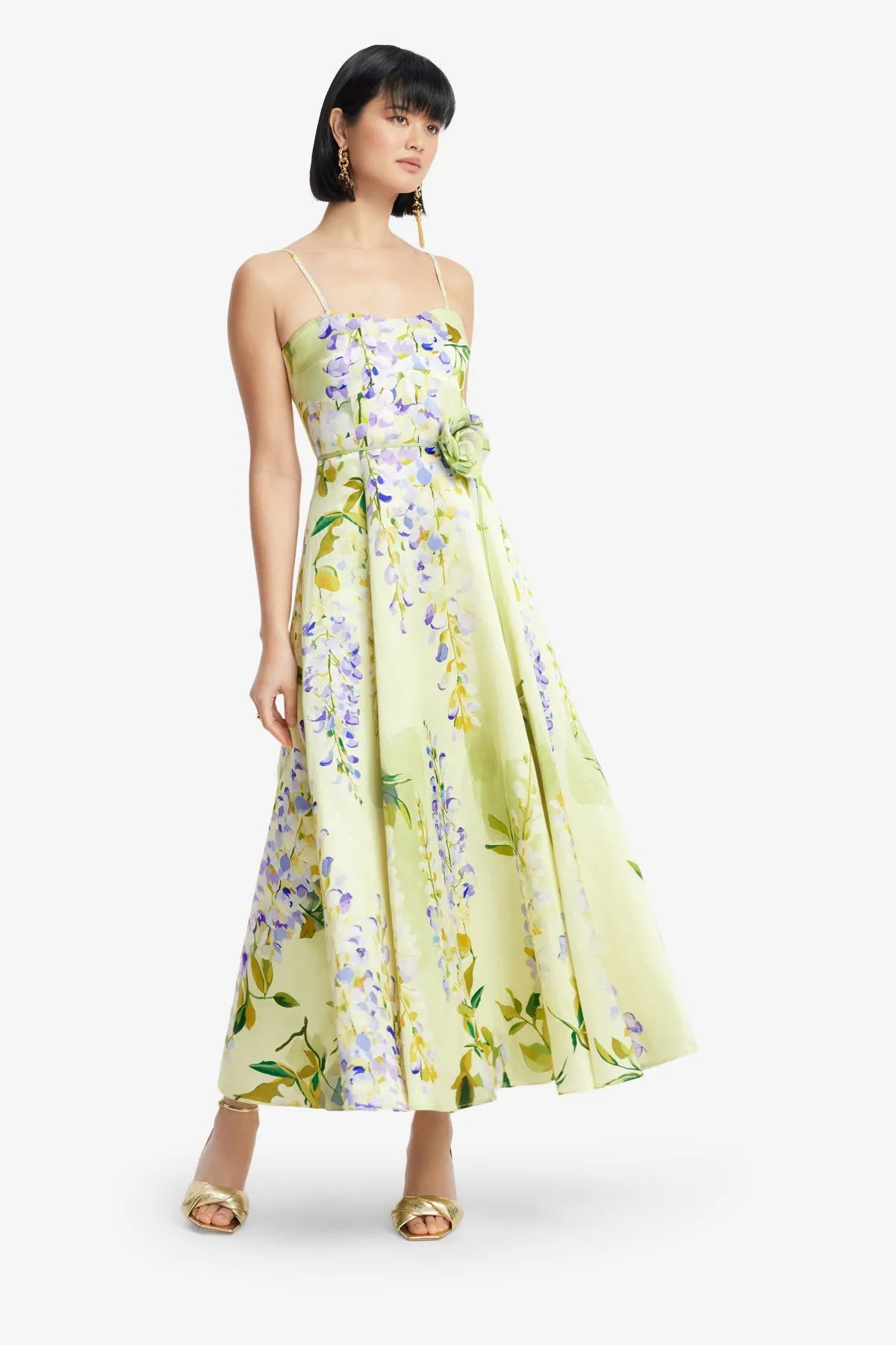 Mariela Midi Dress - Wisteria Print sold by LEO LIN product image thumbnail 3