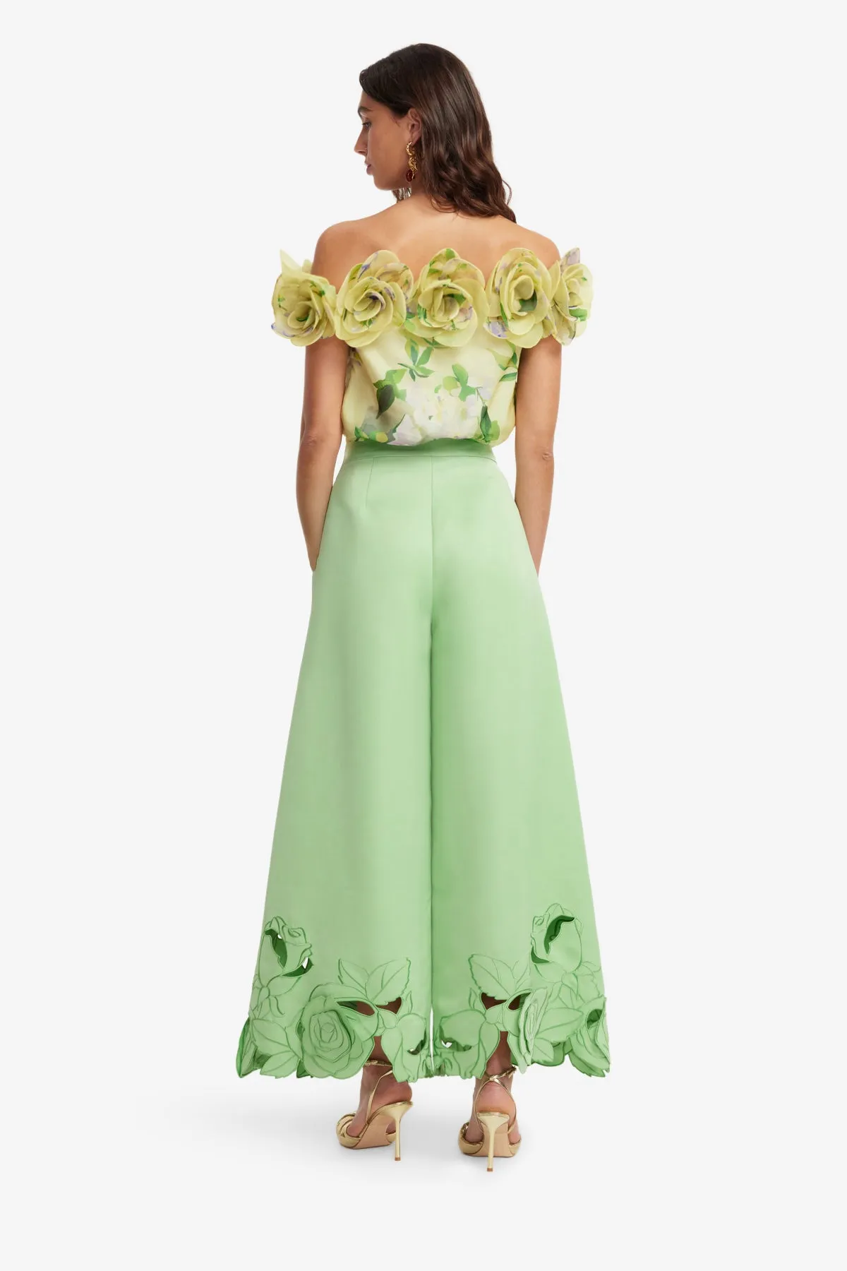 Theodora Appliqué Pants - Juniper Green sold by LEO LIN product image thumbnail 5