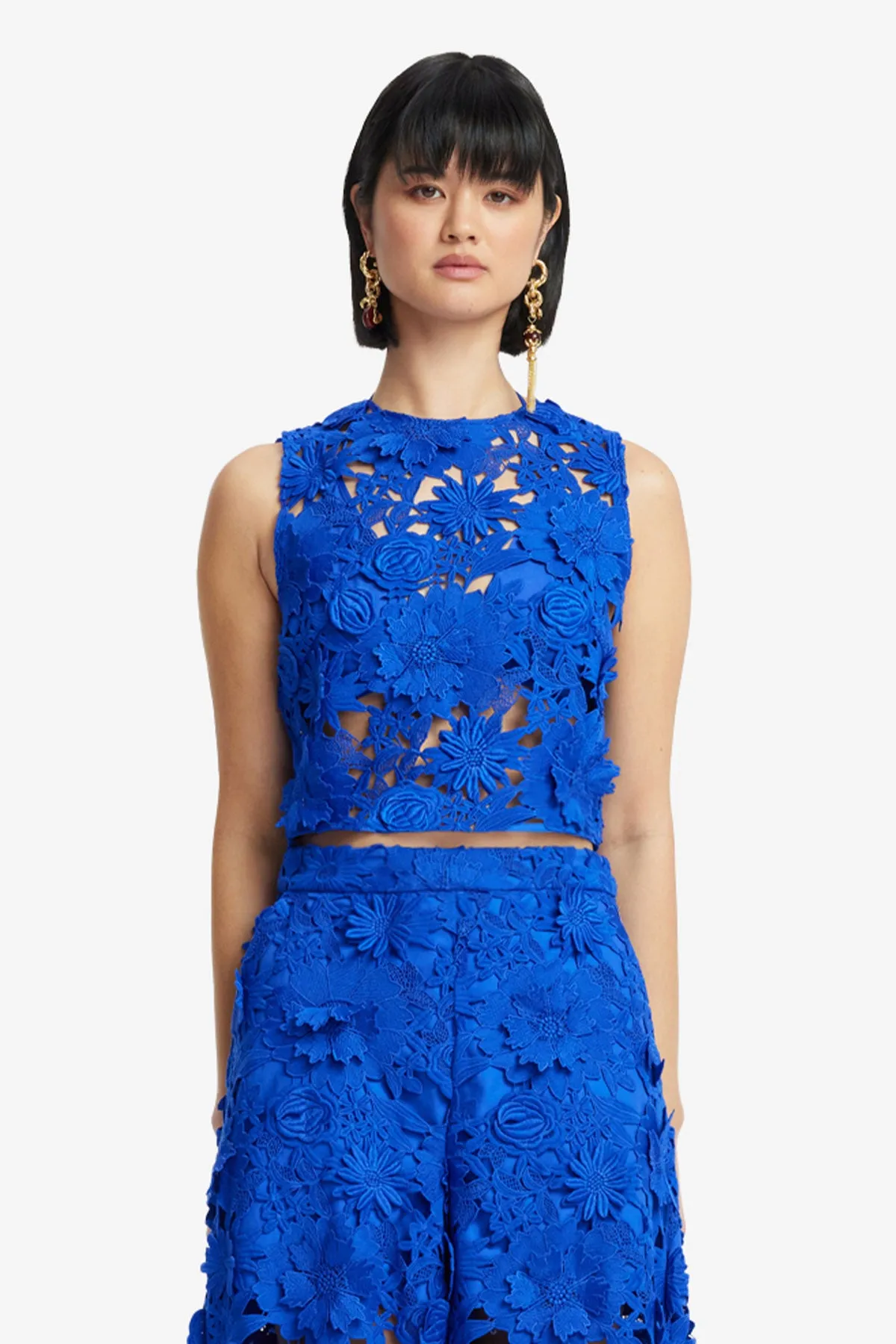 Iris Lace Top - Lapis sold by LEO LIN product image thumbnail 2