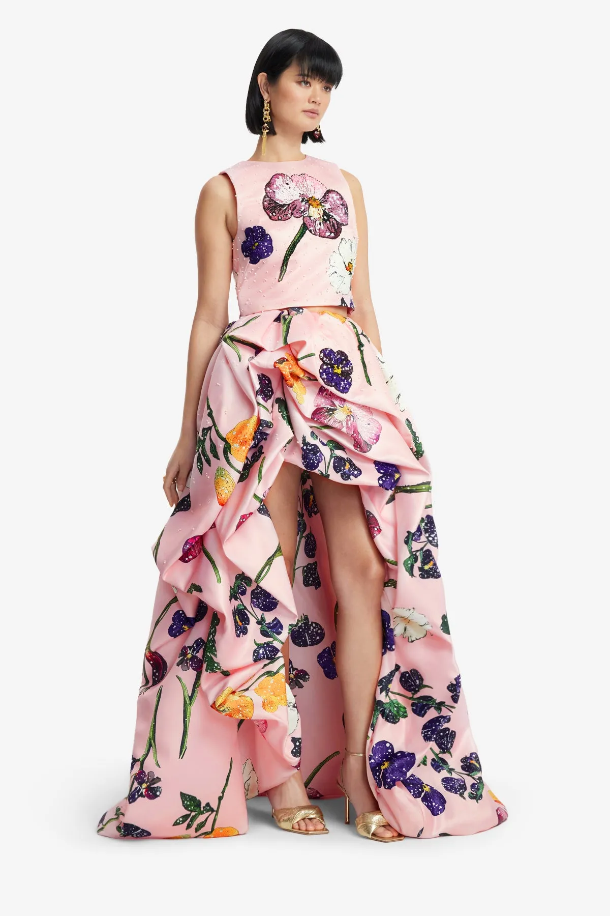 Fiorella Embellished Voluminous Skirt - Wildbloom sold by LEO LIN product image thumbnail 4