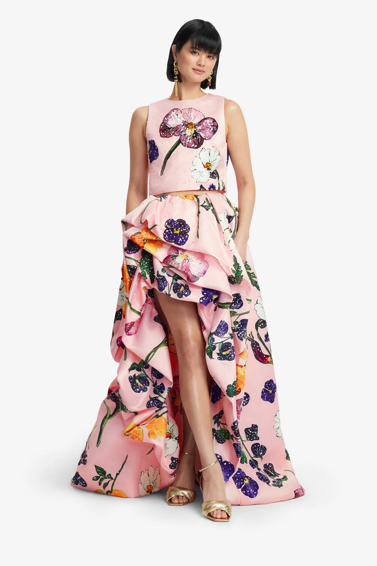 Fiorella Embellished Voluminous Skirt - Wildbloom sold by LEO LIN product image thumbnail 3