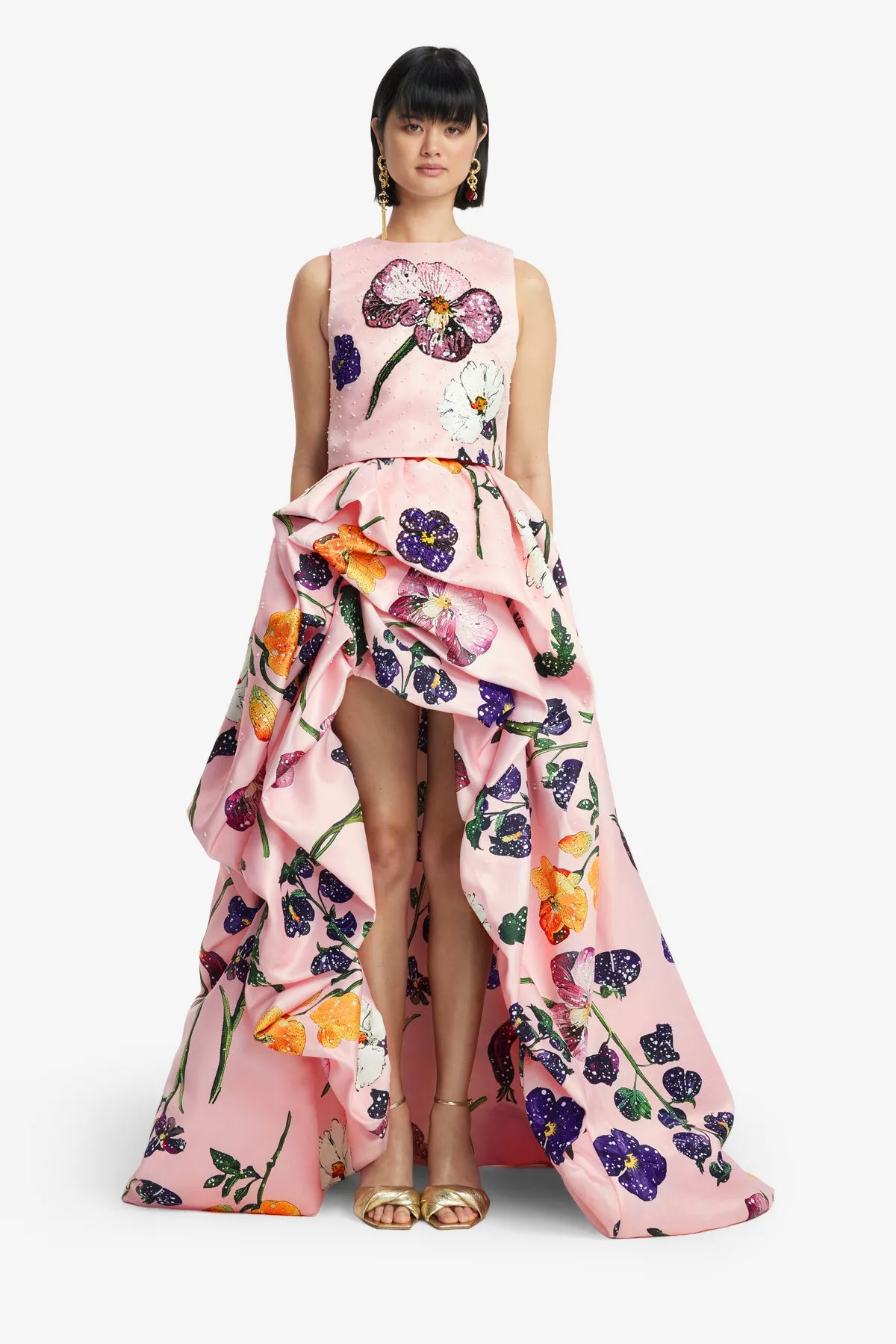 Fiorella Embellished Voluminous Skirt - Wildbloom sold by LEO LIN product image thumbnail 2