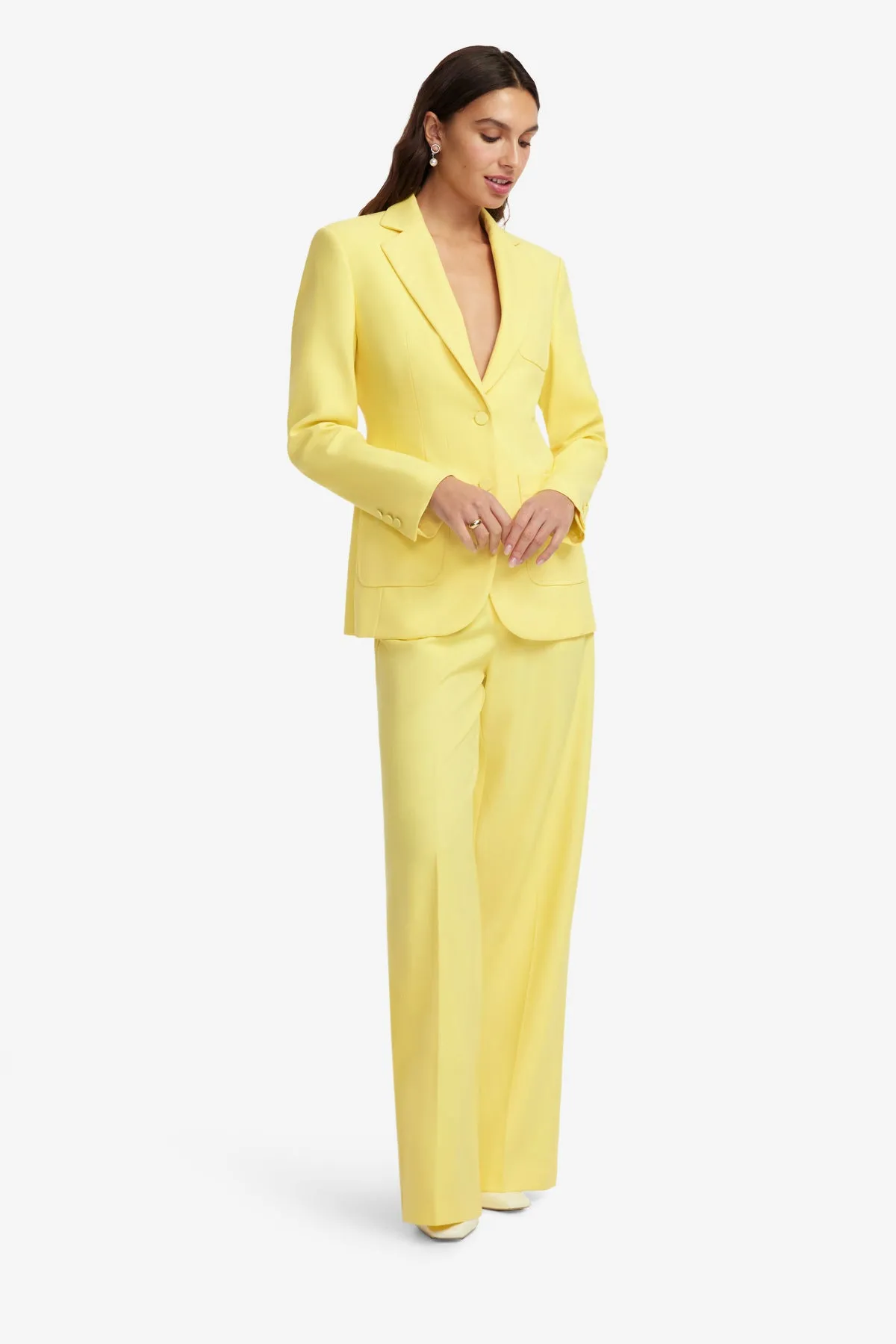 Vesper Fitted Blazer - Limoncello sold by LEO LIN product image thumbnail 4