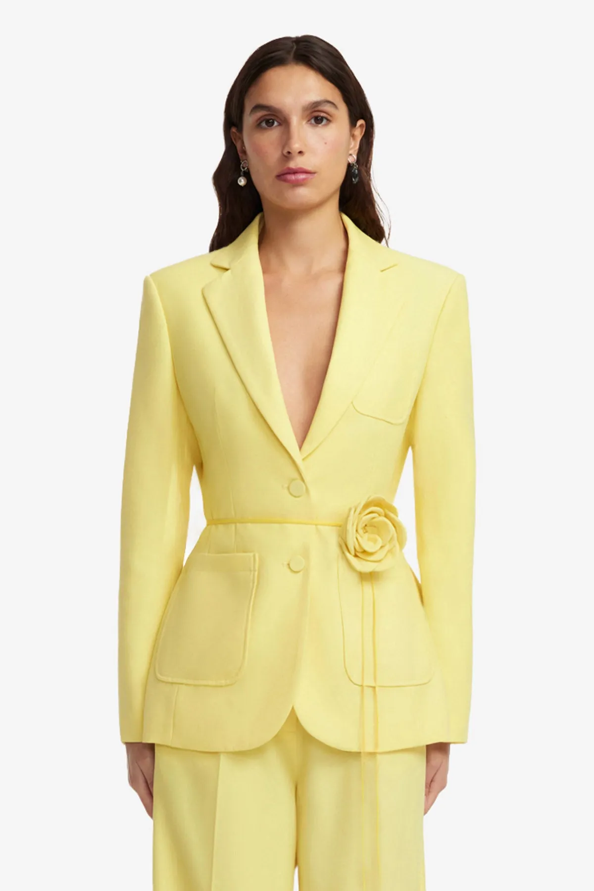 Vesper Fitted Blazer - Limoncello sold by LEO LIN product image thumbnail 2