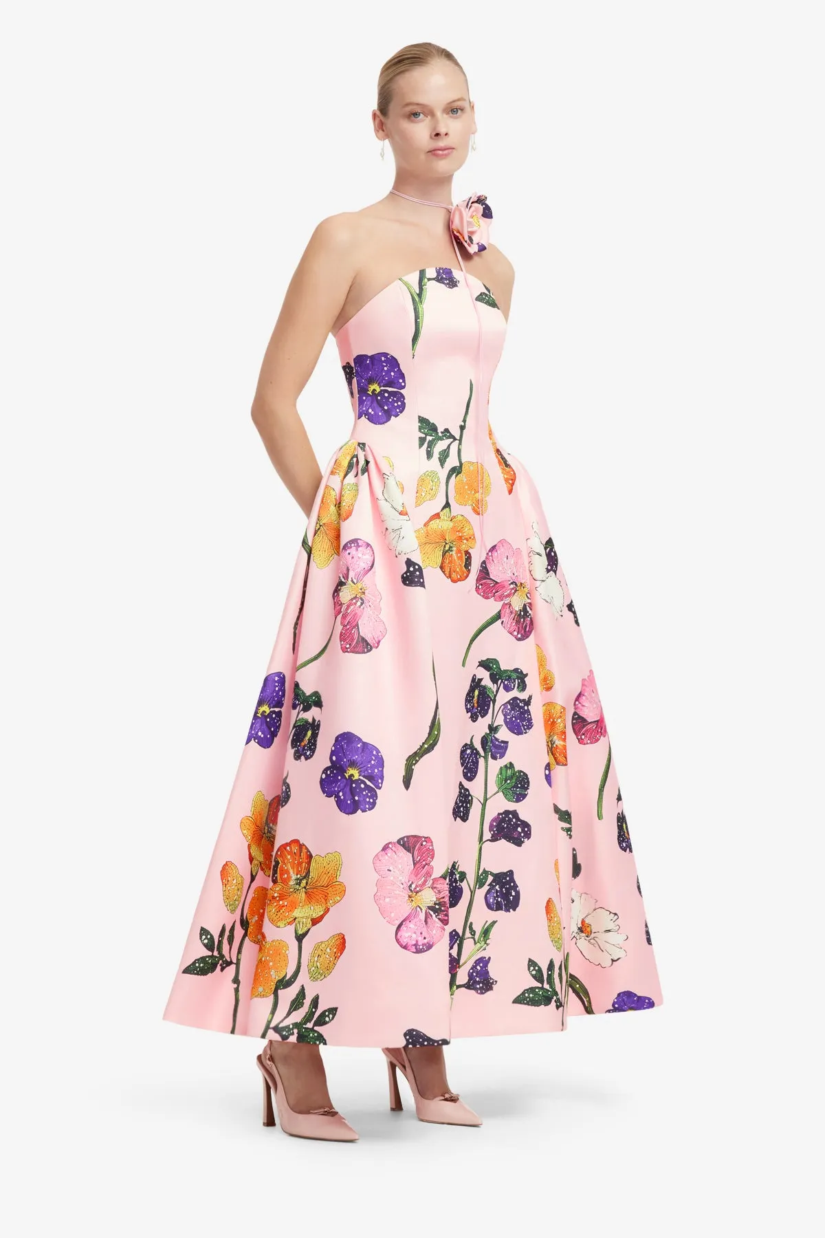 Violet Bustier Maxi Dress - Wildbloom sold by LEO LIN product image thumbnail 4