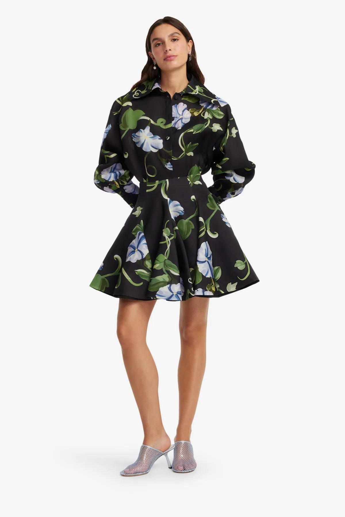 Kaity Skirt - Vine Print in Ebony sold by LEO LIN product image thumbnail 3