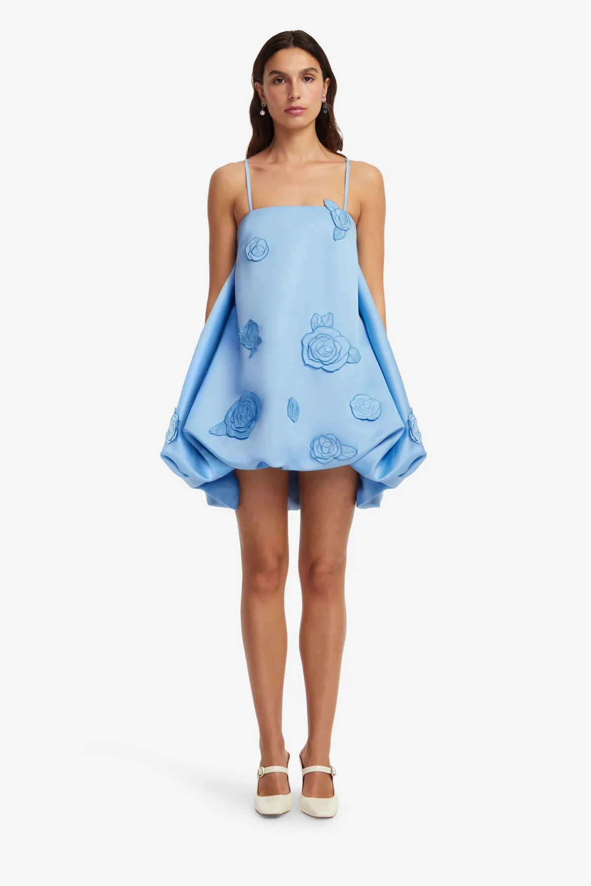 Patsy Appliqué Puff Mini Dress - Pastel Blue sold by LEO LIN product image thumbnail 2