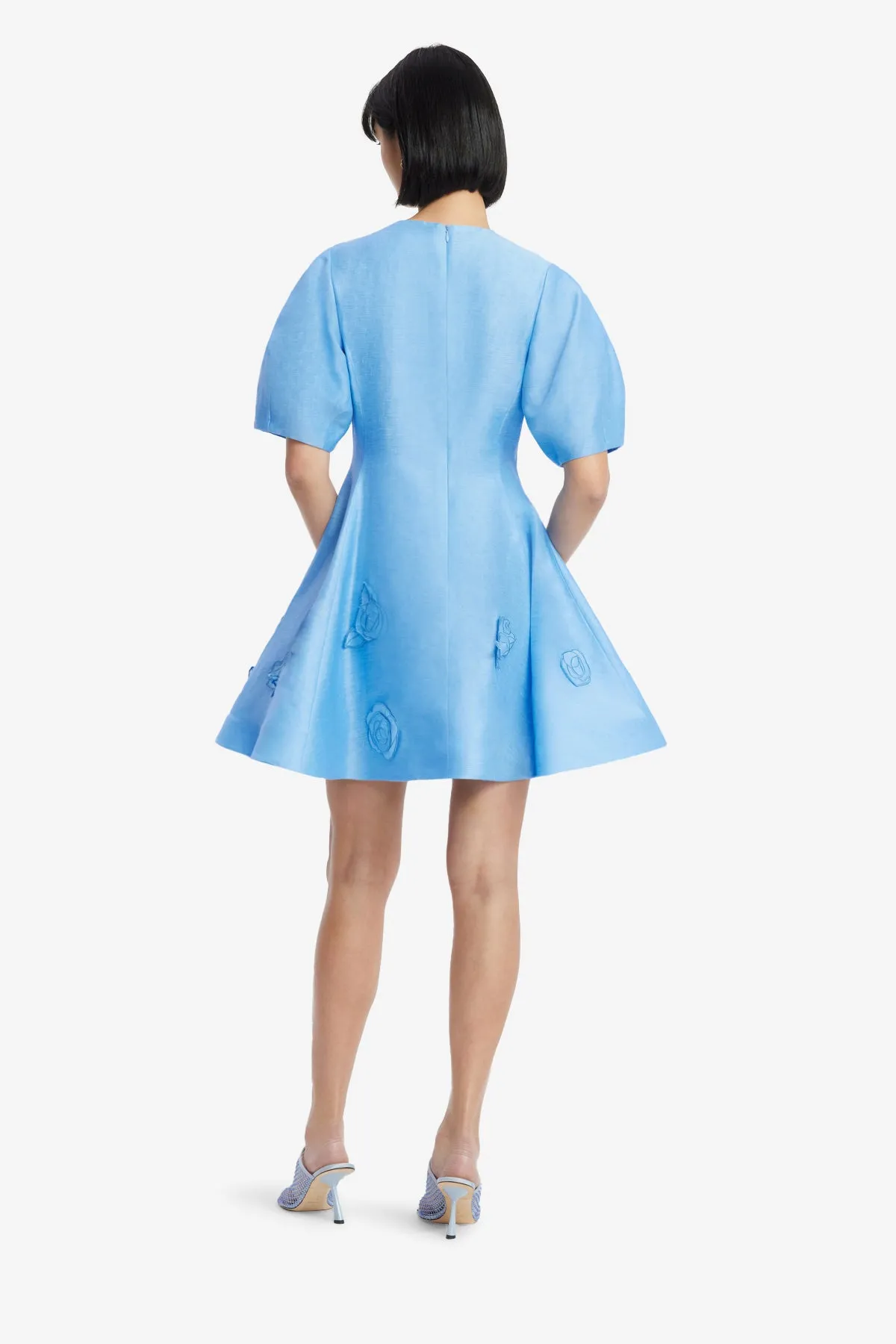 Simona Appliqué Mini Dress - Pastel Blue sold by LEO LIN product image thumbnail 5
