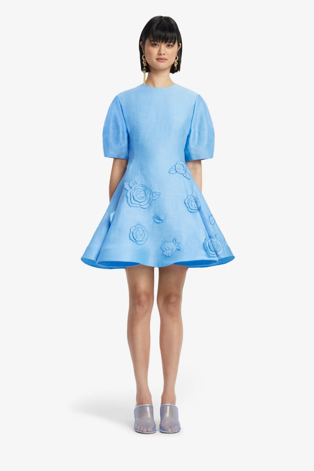 Simona Appliqué Mini Dress - Pastel Blue sold by LEO LIN product image thumbnail 2