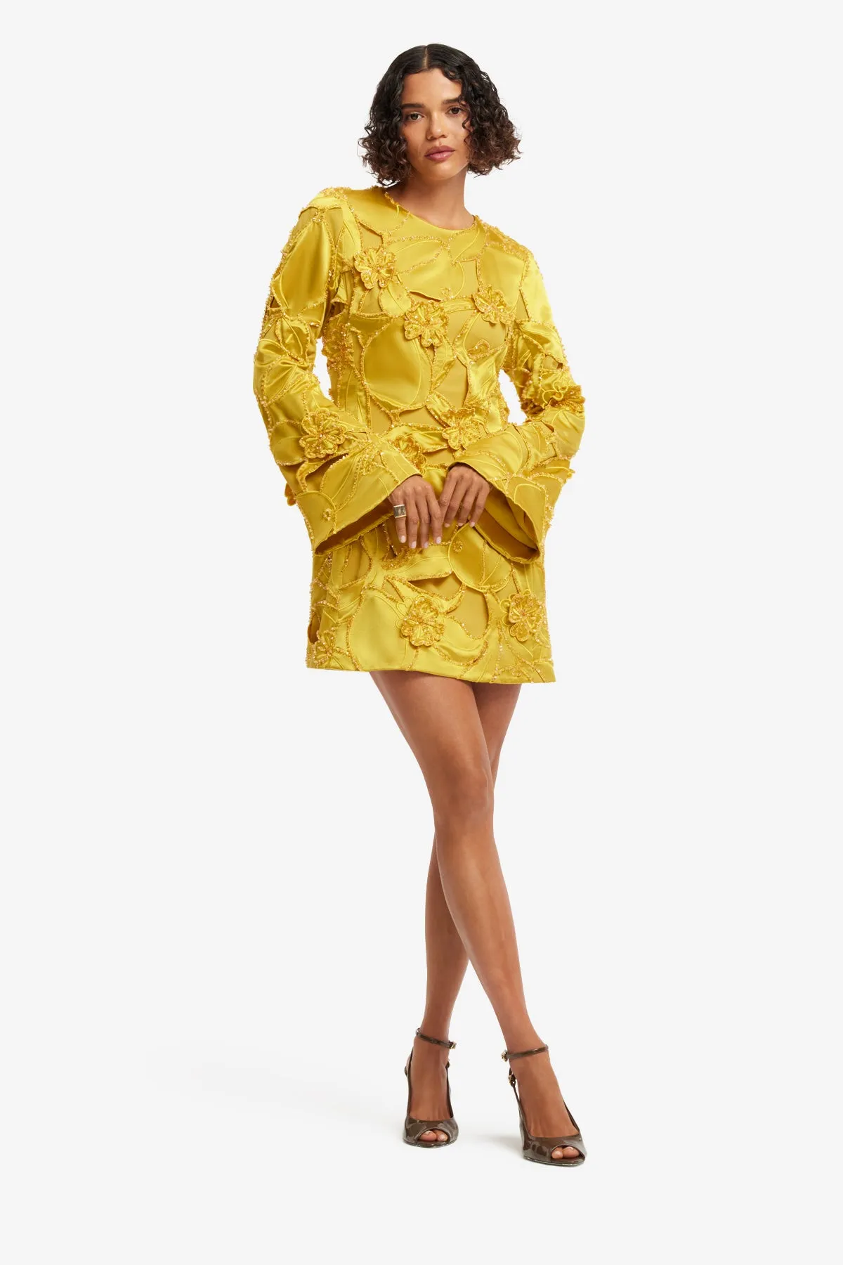 Suzanne Embellished Bell Sleeve Mini Dress - Opulence sold by LEO LIN product image thumbnail 3