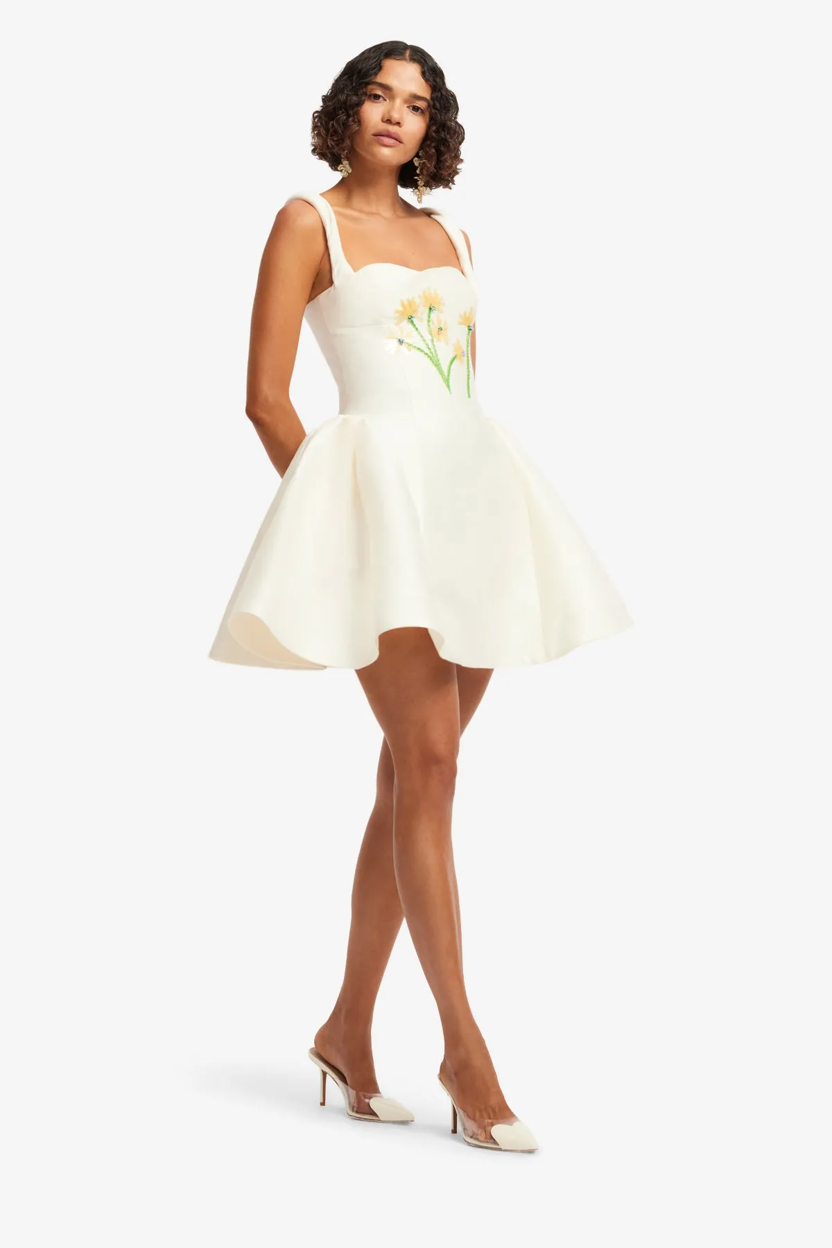 Ariel Embellished Wool Mini Dress - Wildflower sold by LEO LIN product image thumbnail 4