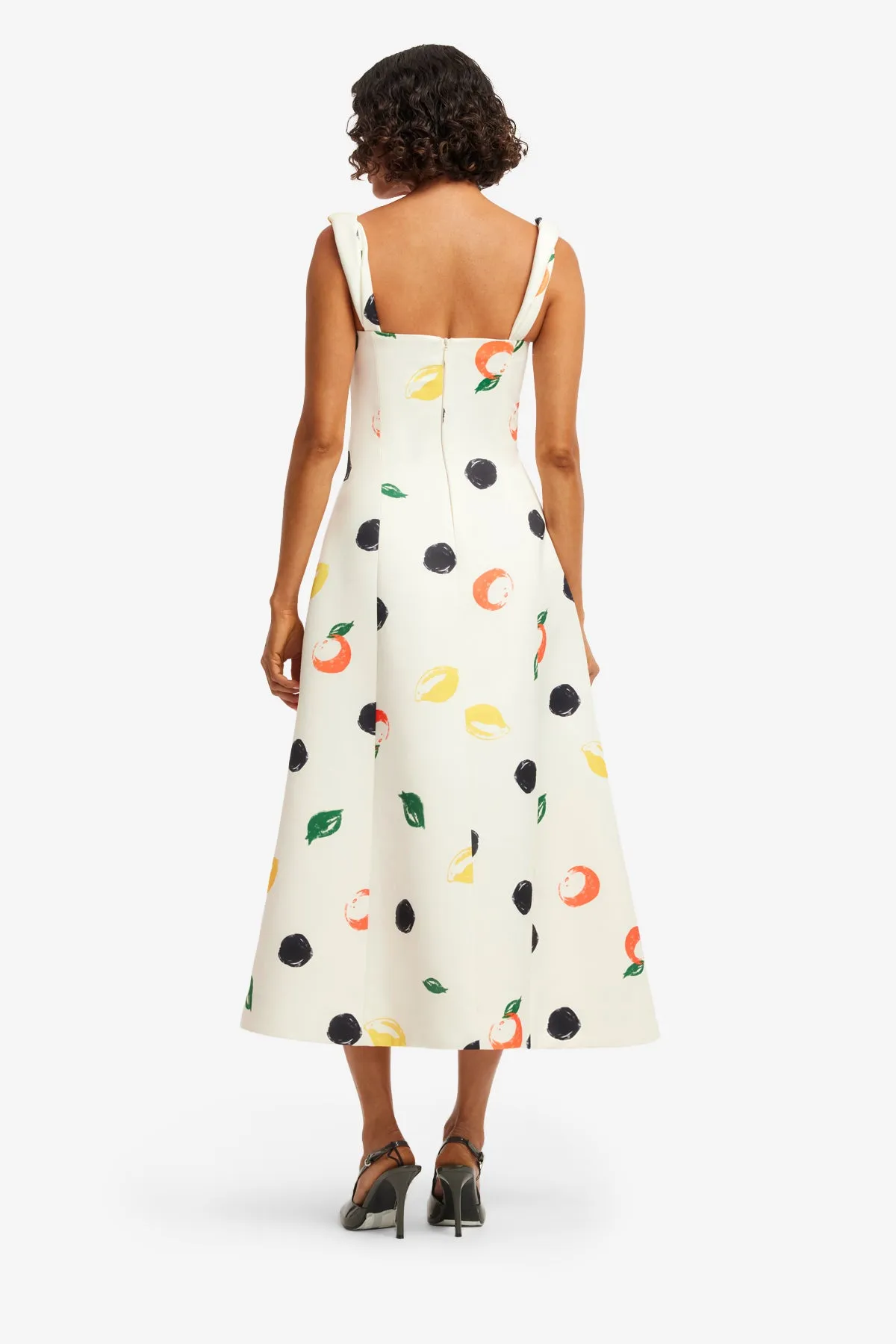 Beatrice Midi Dress - Citrus Spots sold by LEO LIN product image thumbnail 5