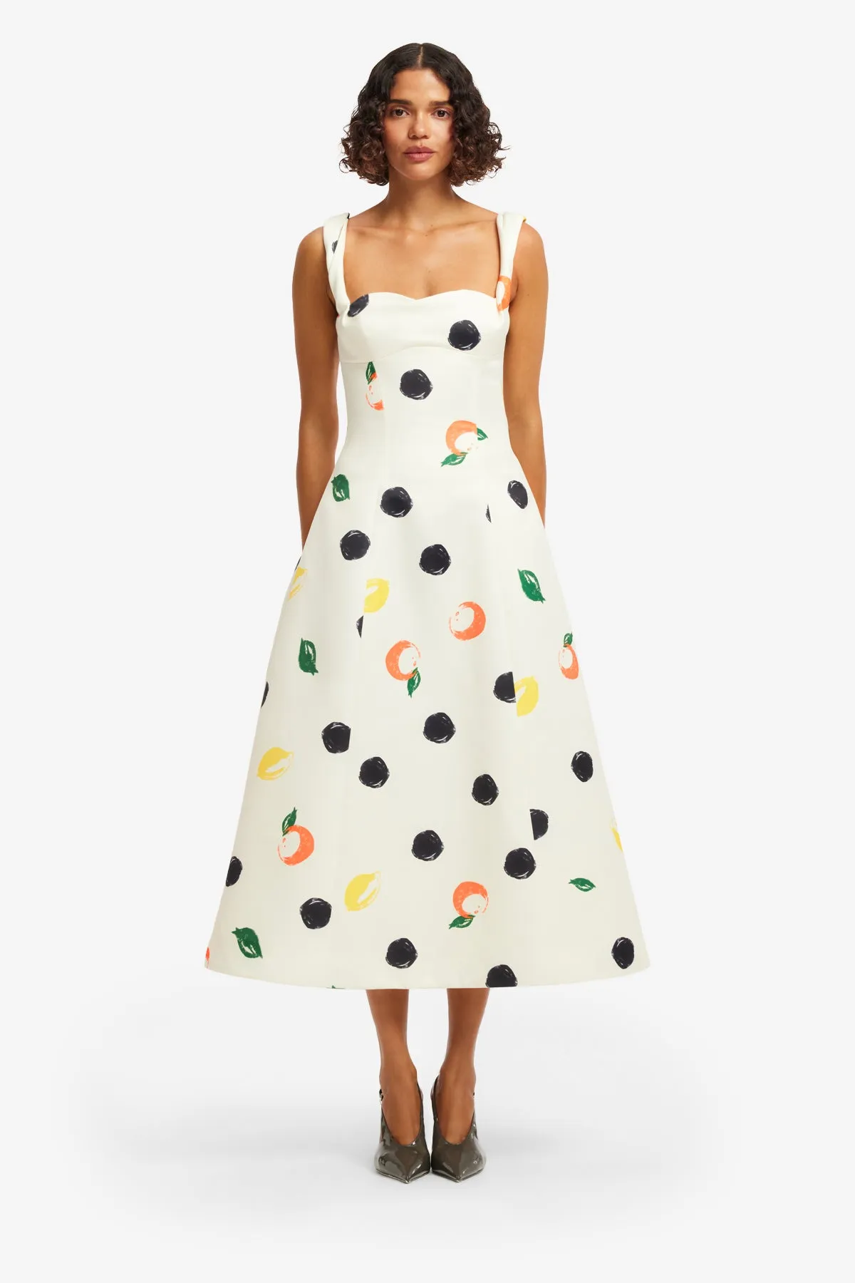 Beatrice Midi Dress - Citrus Spots sold by LEO LIN product image thumbnail 2