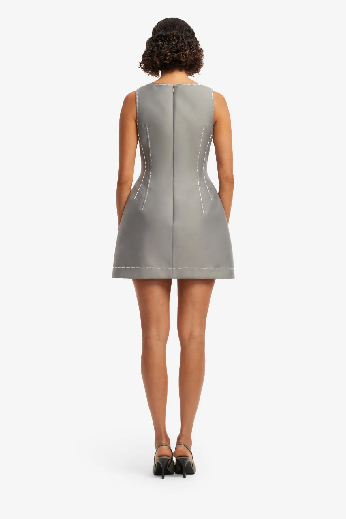 Ali Mini Dress - Steel sold by LEO LIN product image thumbnail 5