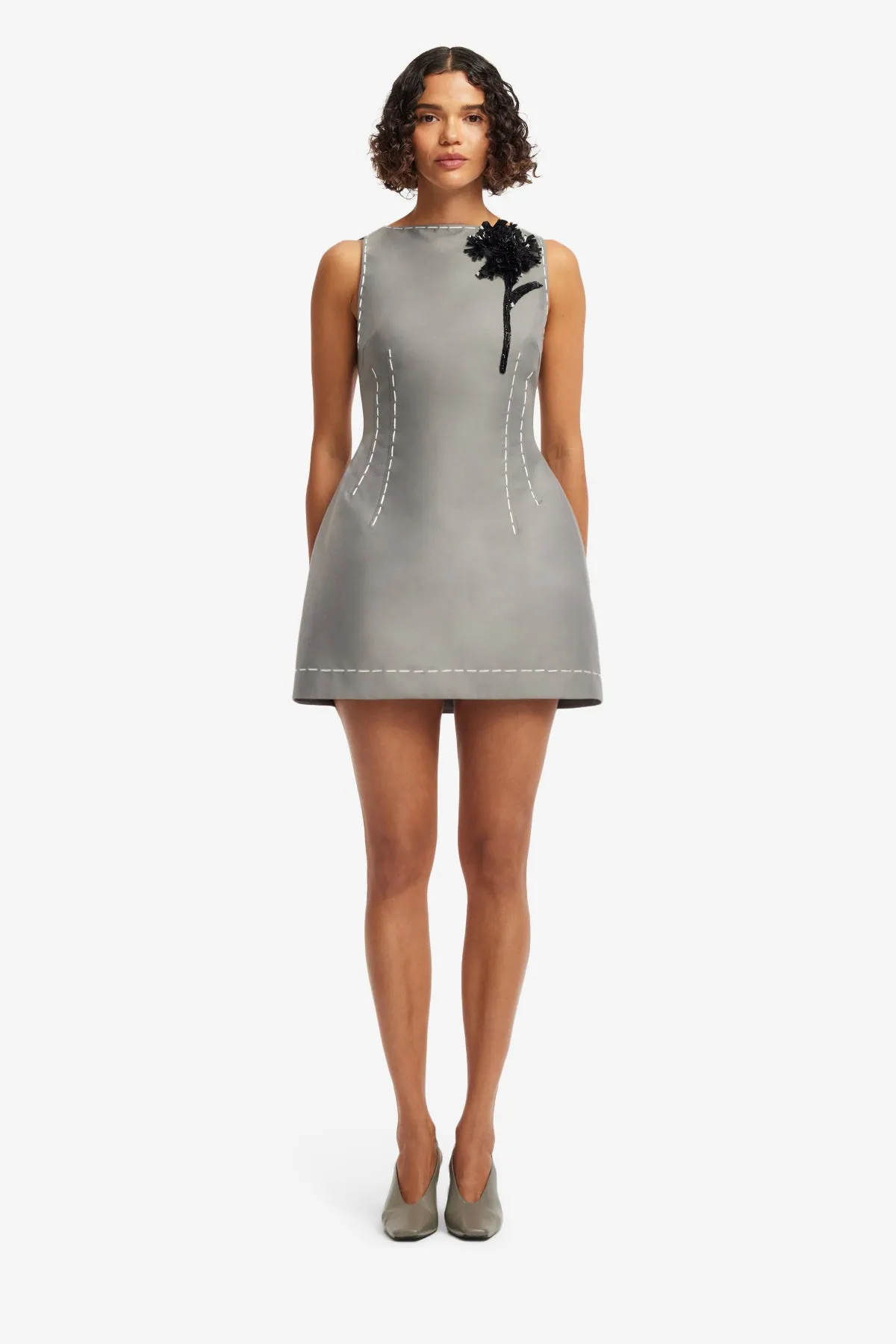 Ali Mini Dress - Steel sold by LEO LIN product image thumbnail 2