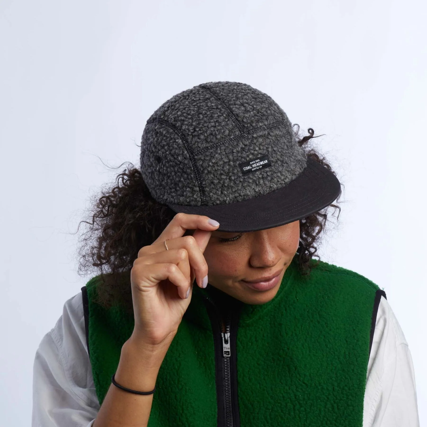 The Linus Fleece 5 Panel Cap sold by Coal Headwear product image thumbnail 5