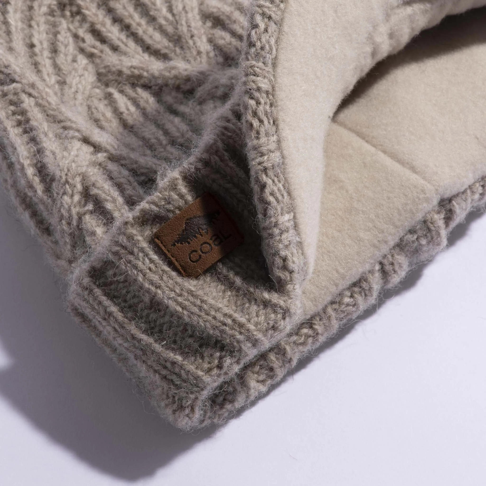 The Yukon Brim Cable Knit Wool Beanie sold by Coal Headwear product image thumbnail 3