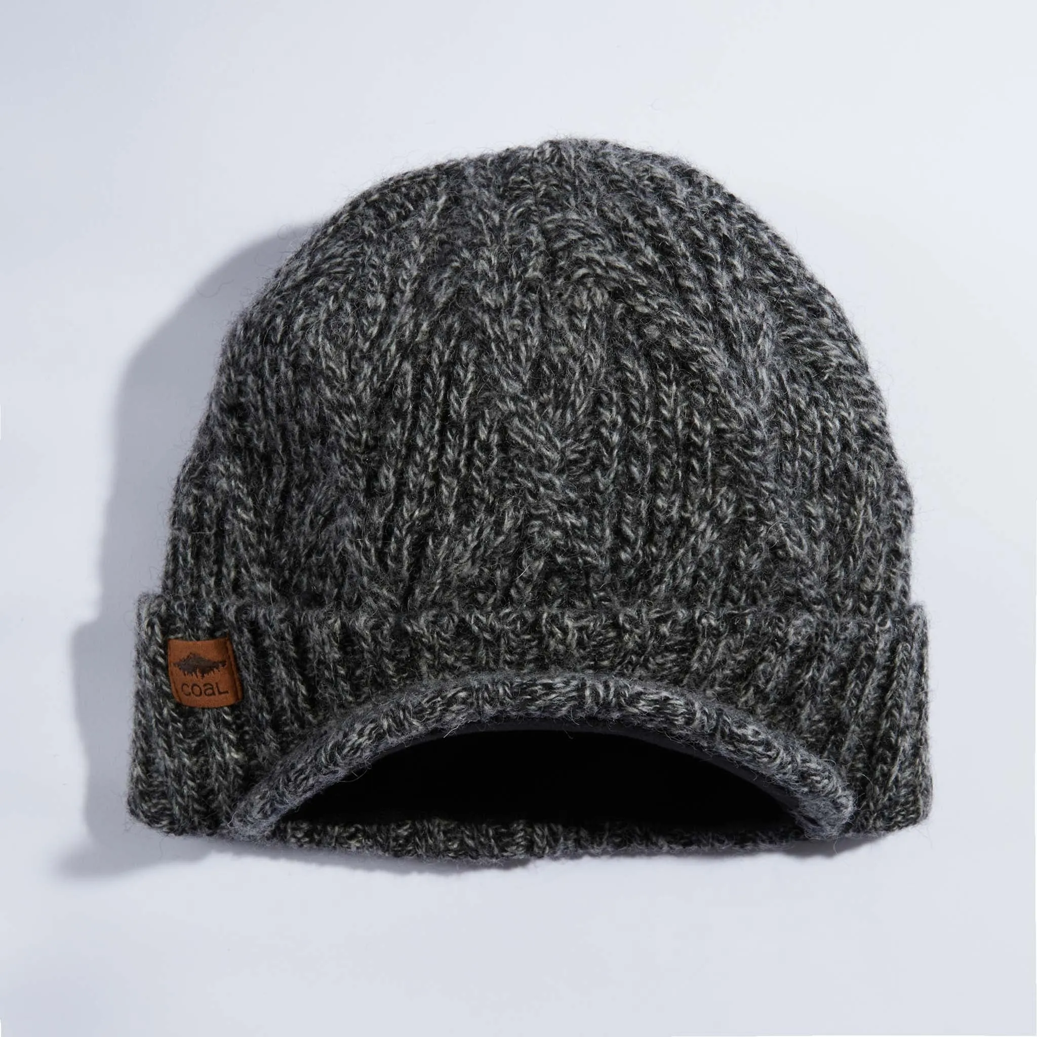 The Yukon Brim Cable Knit Wool Beanie sold by Coal Headwear product image thumbnail 5