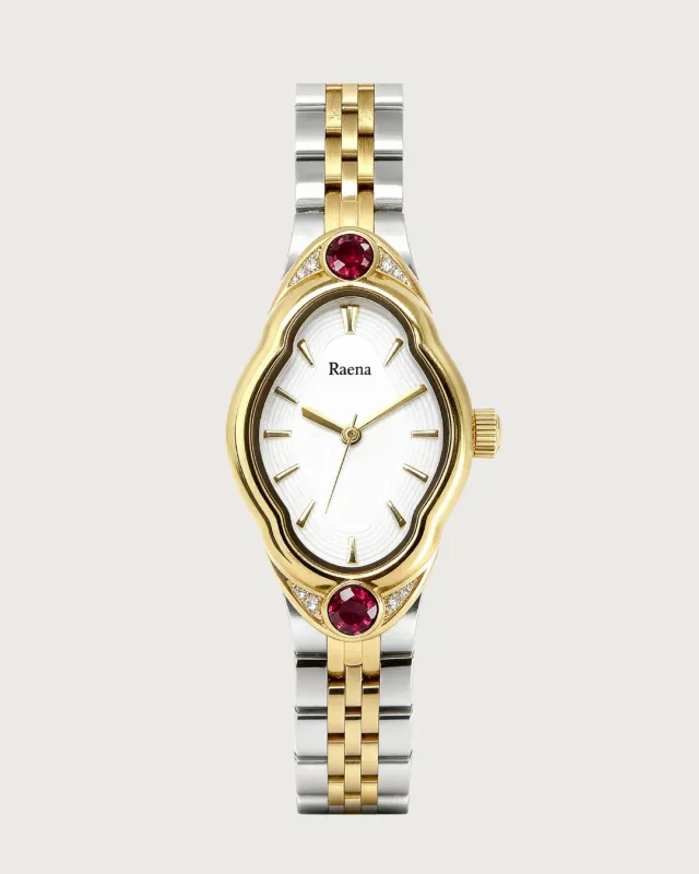 The Raena Watch Two-Tone Red made by Cadena