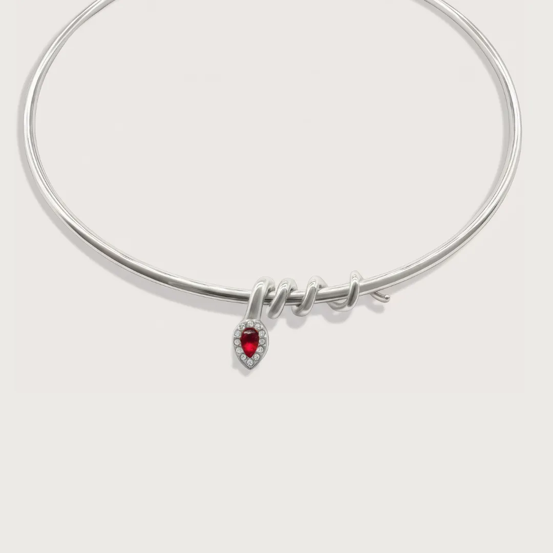 Rachelle Necklace in Silver sold by Cadena