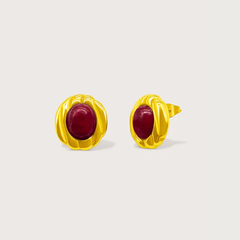 Celine Earrings in Gold made by Cadena