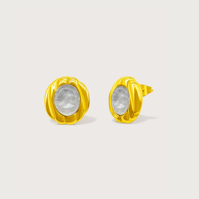Celine Earrings in Gold made by Cadena
