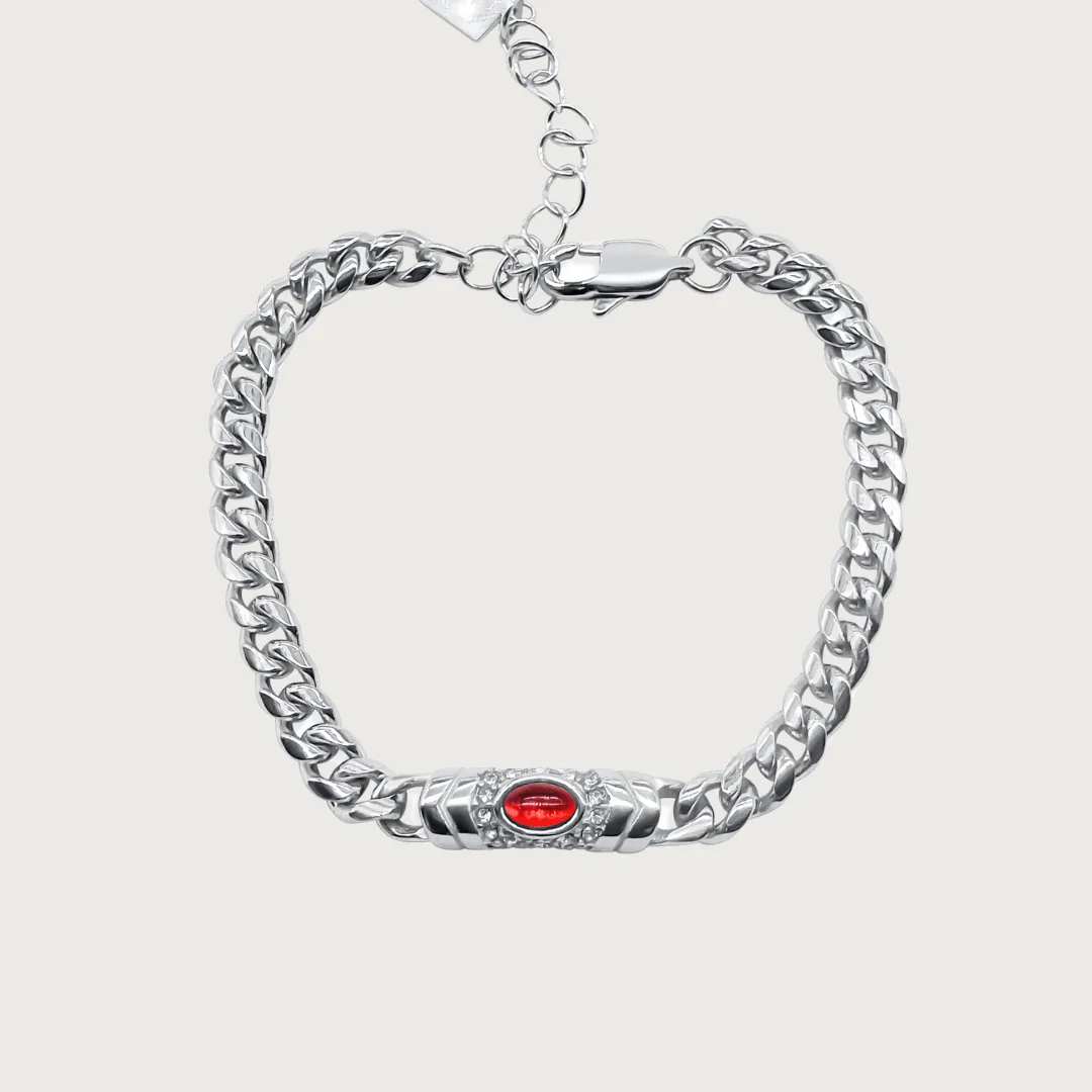 Free Bella Bracelet in Silver Red sold by Cadena