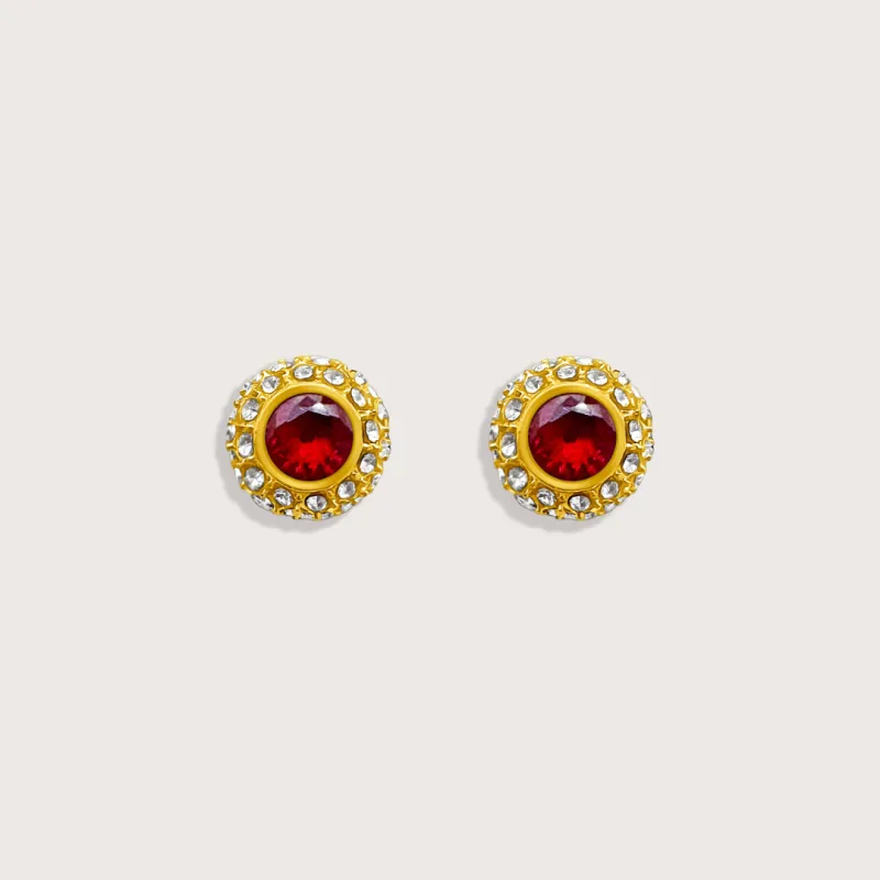 Bella Studs in Gold sold by Cadena