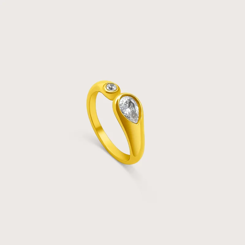 Sandia Ring in Gold sold by Cadena