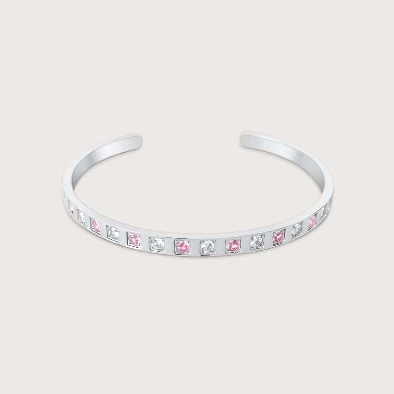 Monica Bangle in Silver made by Cadena