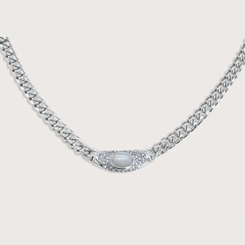 ‍Free Bella Necklace in Silver Moonstone sold by Cadena