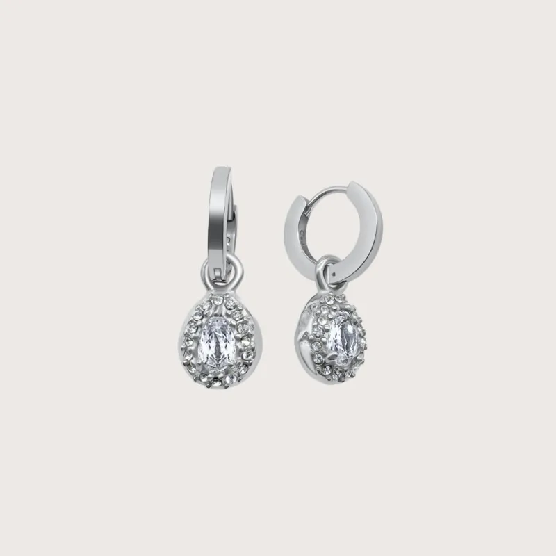 Bella Drop Earrings in Silver sold by Cadena